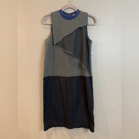 Carven Plaid Print Sleeveless Midi Dress - Picture 2 of 7